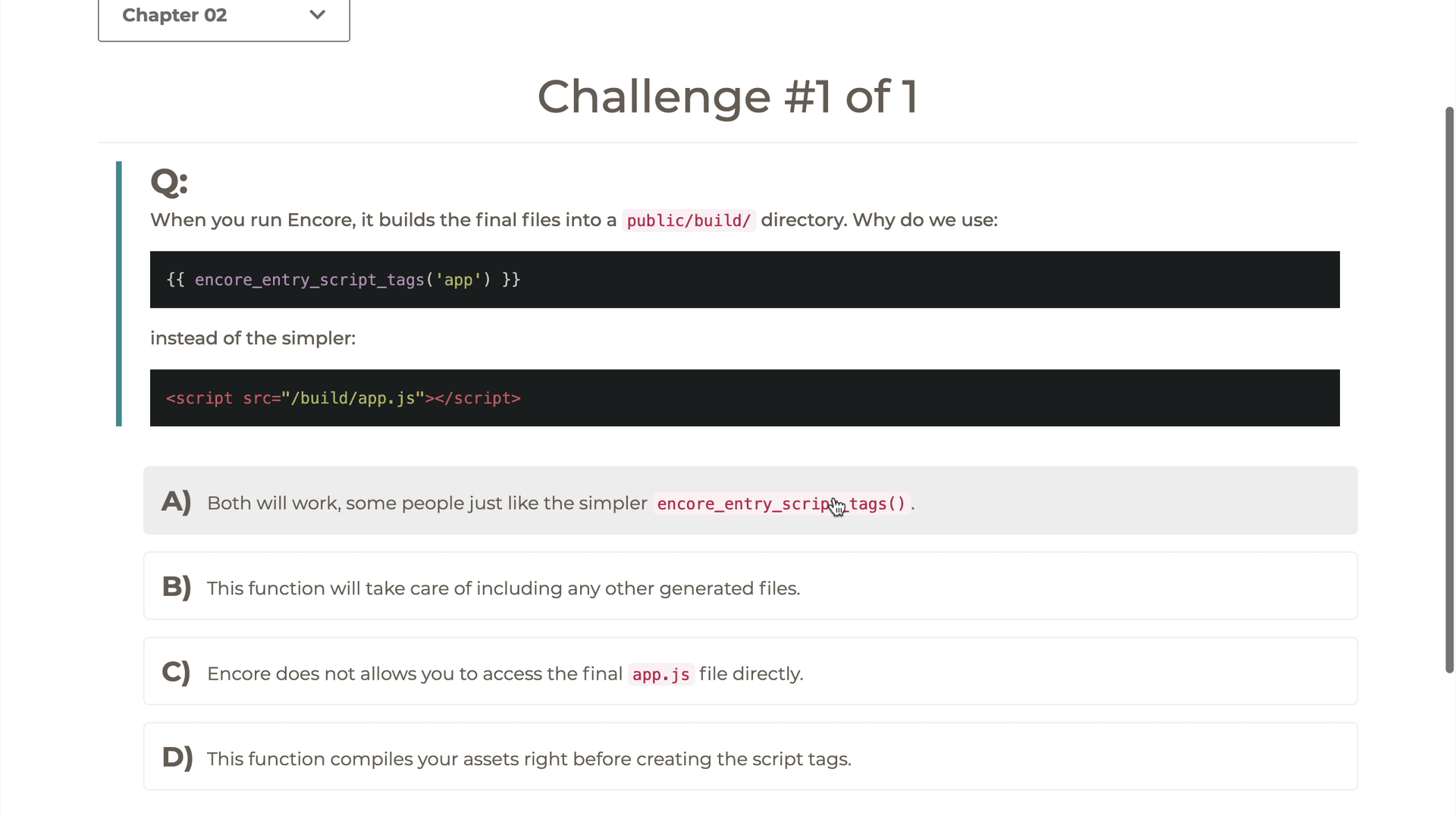 Interactive coding challenge demonstration