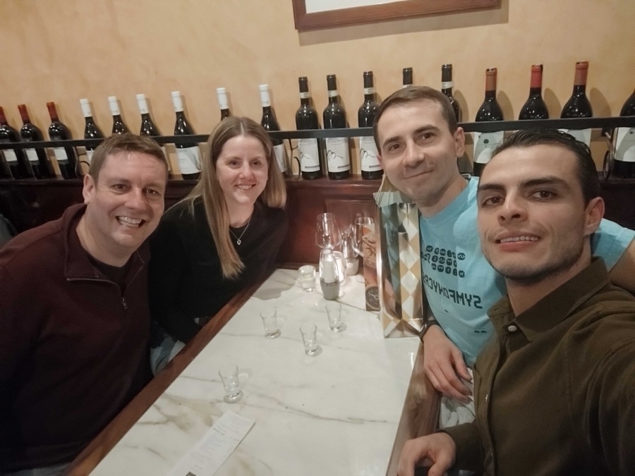 SymfonyCasts team at a conference